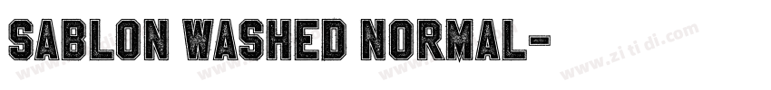 Sablon Washed Normal字体转换